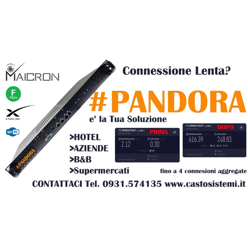 Pandora Firewall Aggregatore di Banda